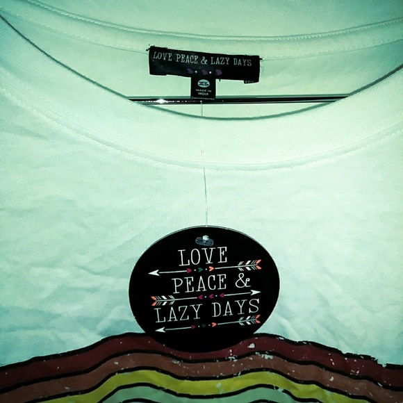 NWT Love, Peace, and Lazy Days Long Sleeve… - Picture 2 of 4